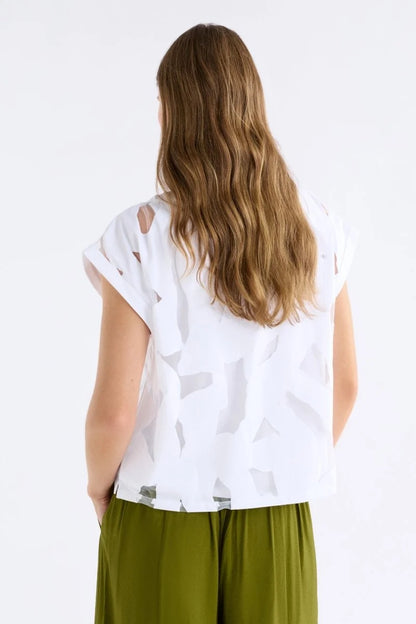 Elk The Label - Varr Burnout Top - White