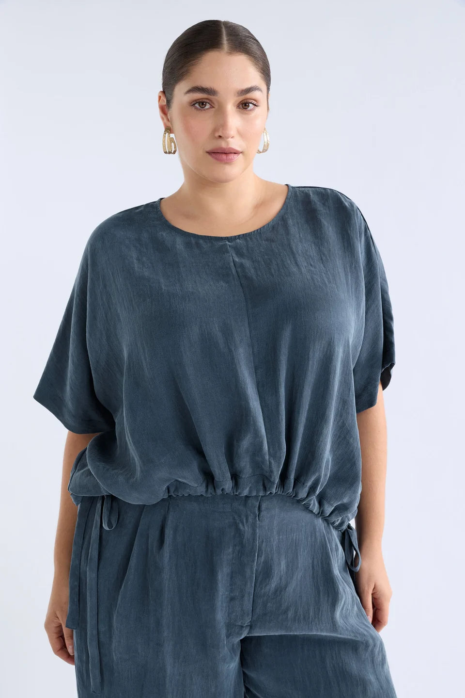 Elk The Label - Delme Top - Blue Steel