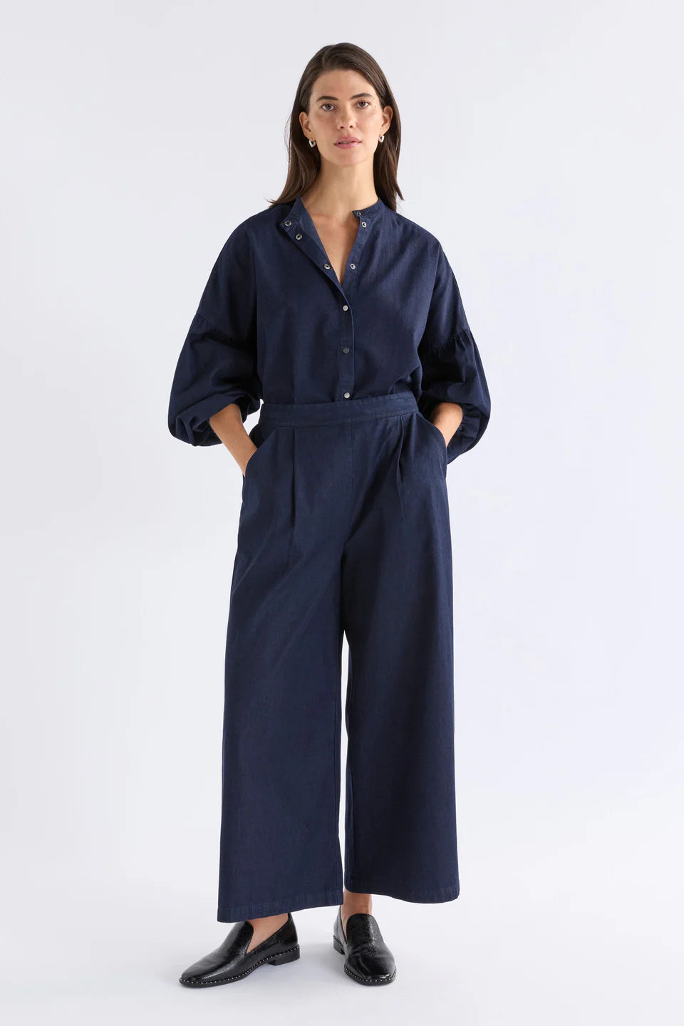 Elk The Label - Albez Shirt - Dark Blue Denim