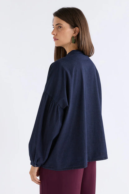 Elk The Label - Albez Shirt - Dark Blue Denim