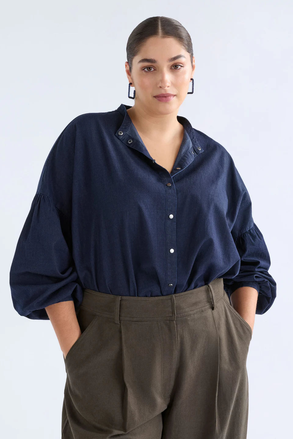 Elk The Label - Albez Shirt - Dark Blue Denim