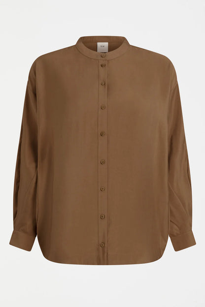 Elk The Label - Ahren Shirt - Dark Toffee
