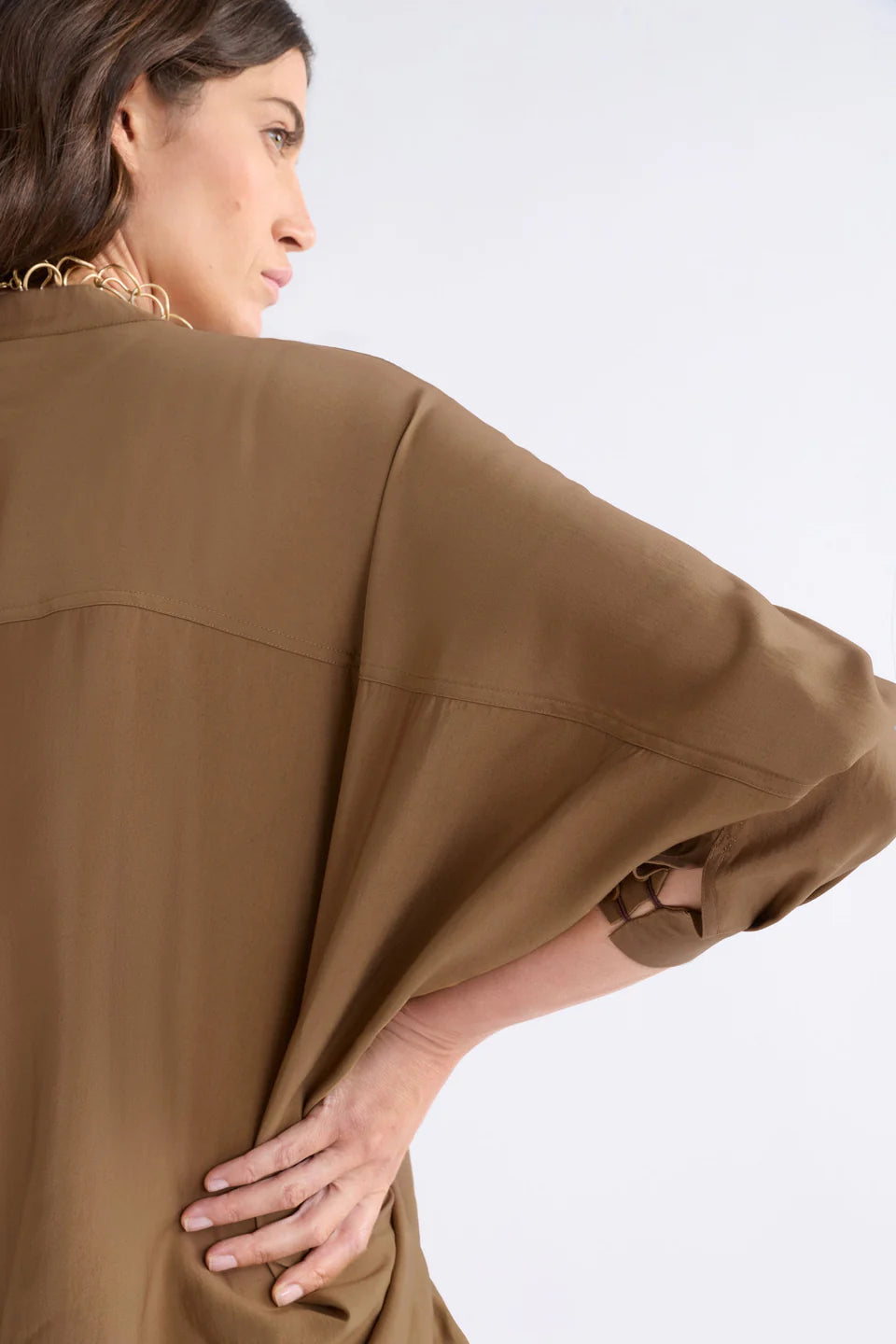 Elk The Label - Ahren Shirt - Dark Toffee