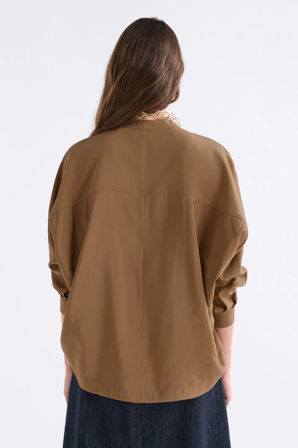 Elk The Label - Ahren Shirt - Dark Toffee