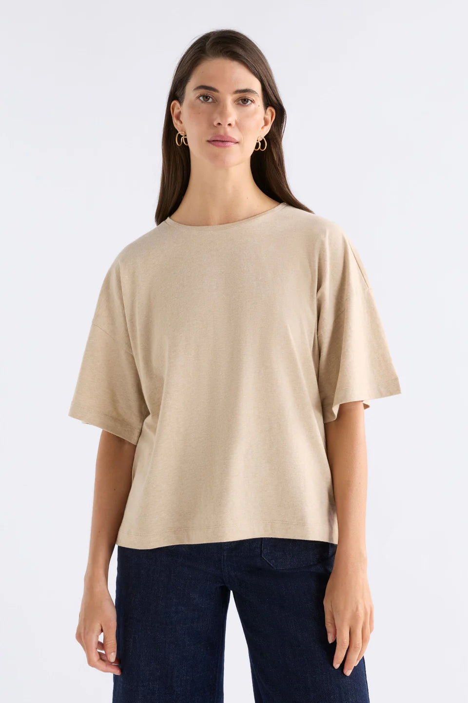 Elk The Label - Kovaa Tee - Oatmeal Marle