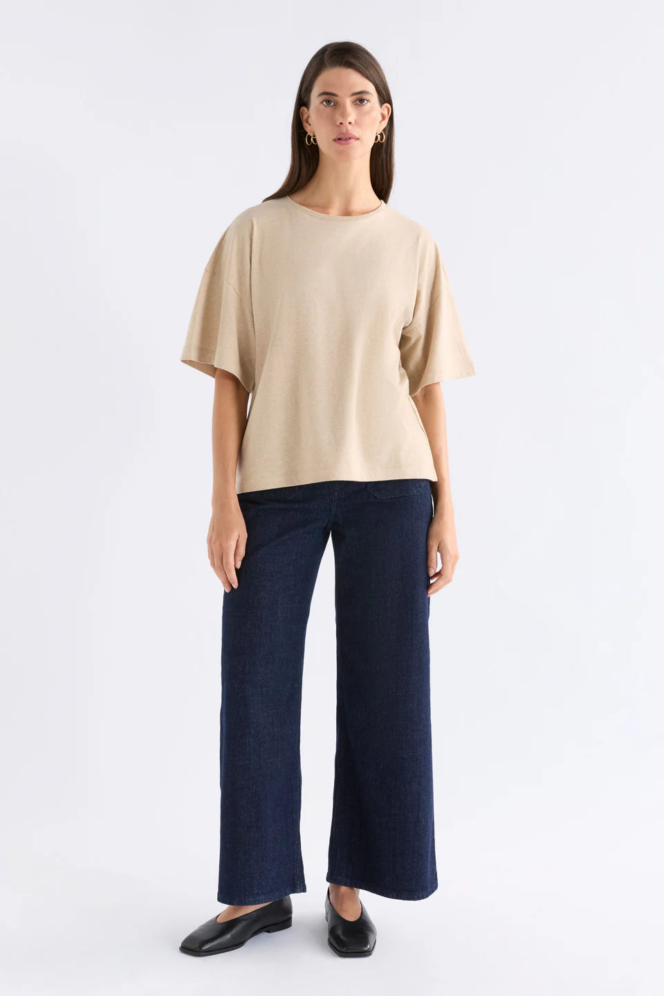 Elk The Label - Kovaa Tee - Oatmeal Marle