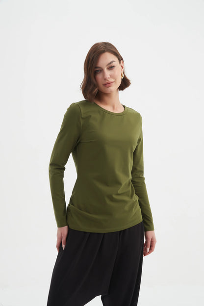 Tirelli - Long Sleeve Tshirt - Khaki