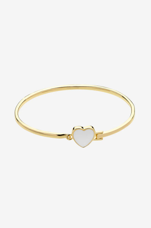 Liberte - Myra Heart Bangle - Gold
