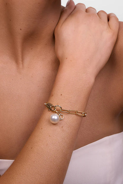 Liberte - Hayley Pearl Bracelet - Gold