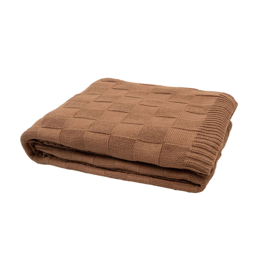 Bambury - Solomon Throw - 100% Cotton - Biscuit