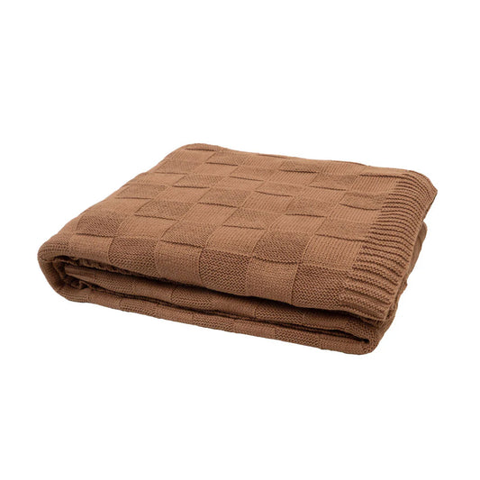 Bambury - Solomon Throw - 100% Cotton - Biscuit
