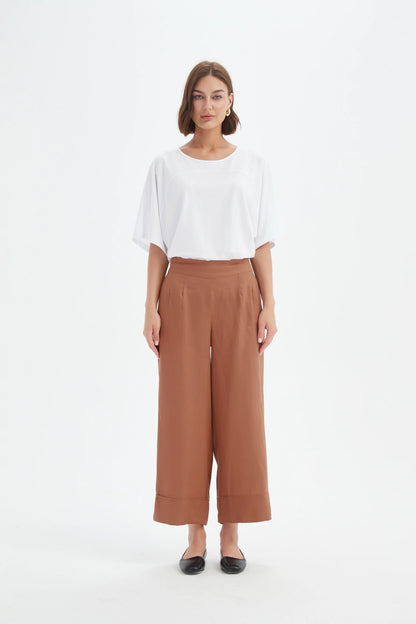 Tirelli - Wide Leg Linen Pant - Cedar