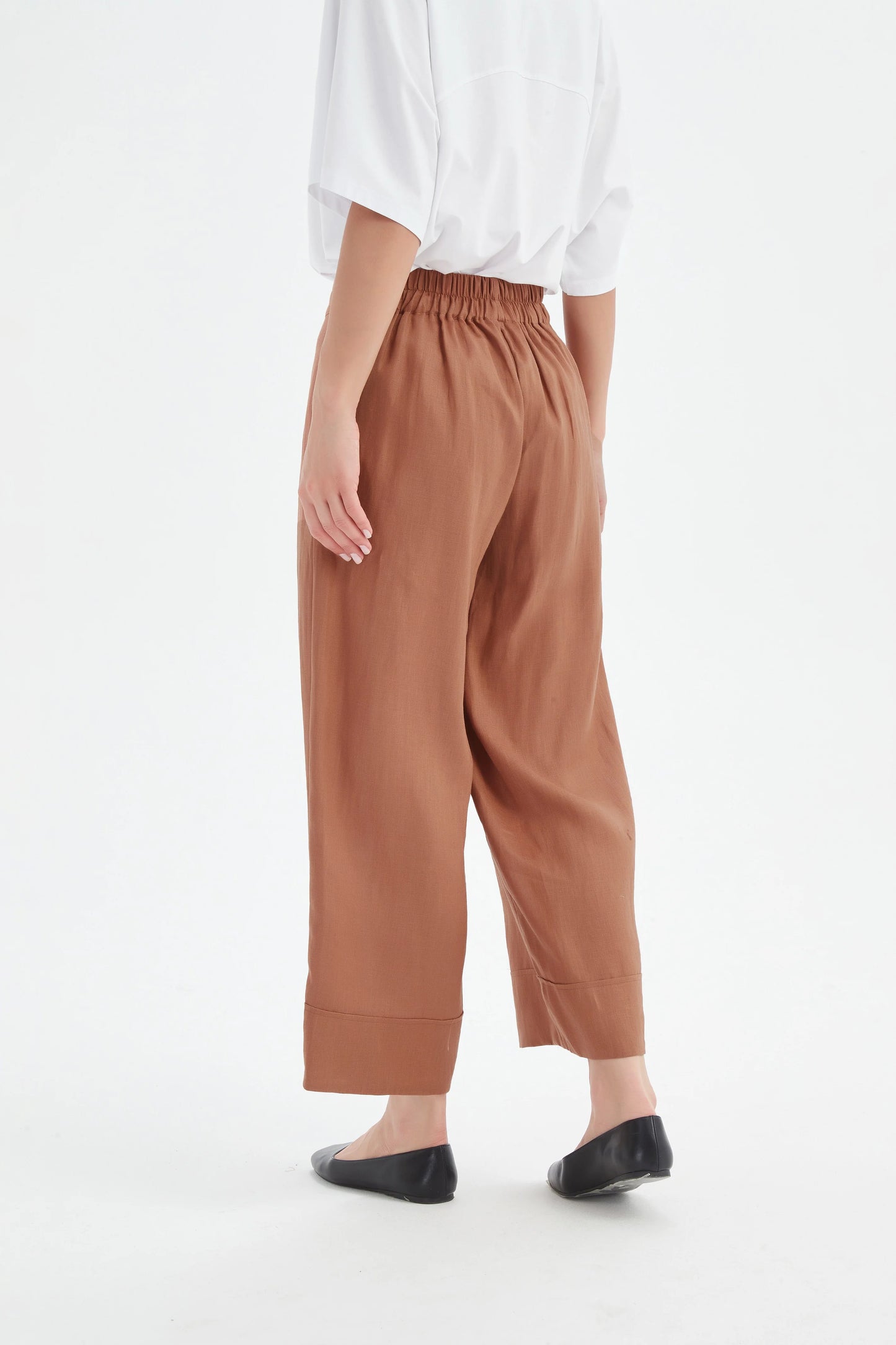 Tirelli - Wide Leg Linen Pant - Cedar
