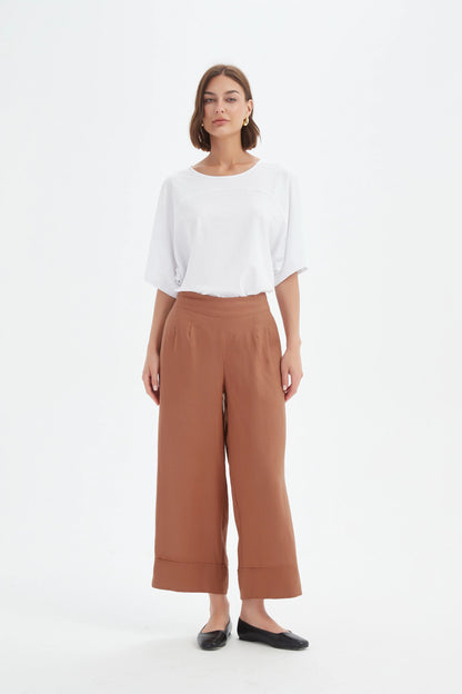 Tirelli - Wide Leg Linen Pant - Cedar