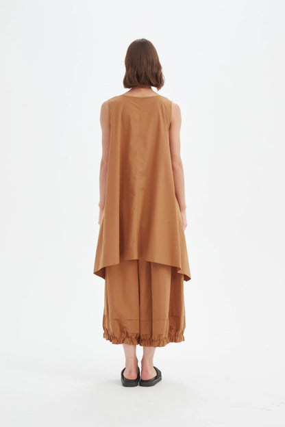 Tirelli - Sleeveless Swing Top - Russet