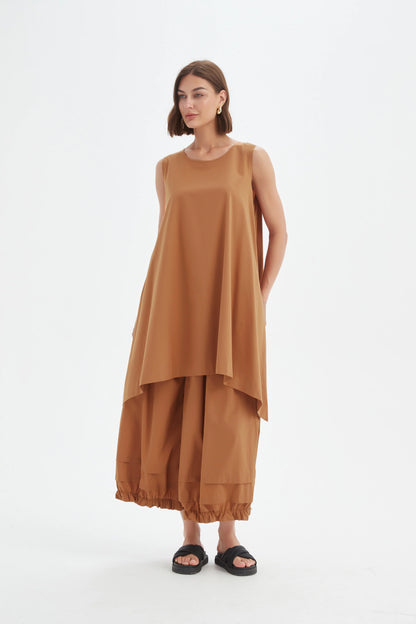 Tirelli - Sleeveless Swing Top - Russet