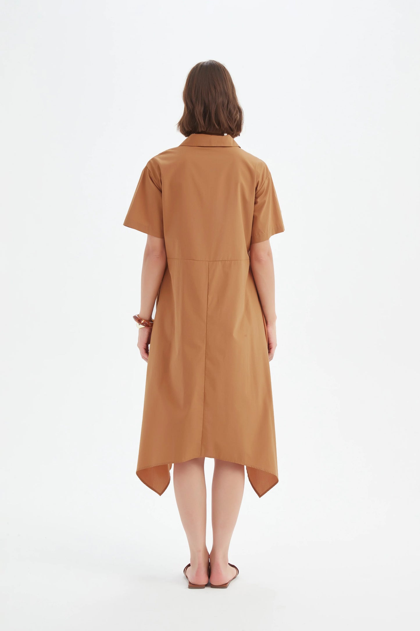 Tirelli - Hanky Hem Shirt Dress - Russet