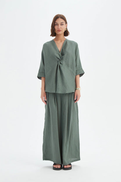 Tirelli - Twist Front Top - Petrol