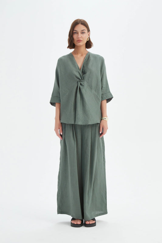 Tirelli - Twist Front Top - Petrol