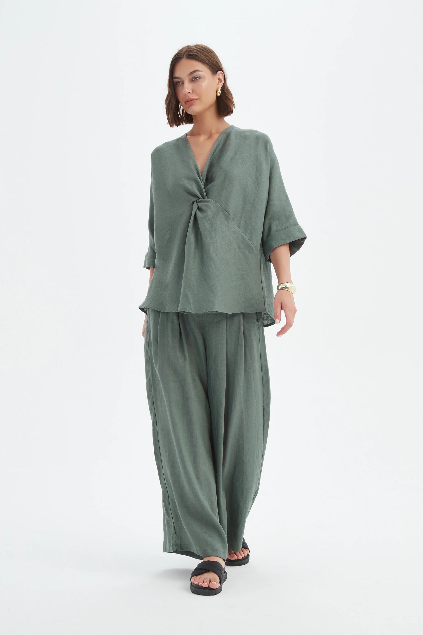 Tirelli - Twist Front Top - Petrol