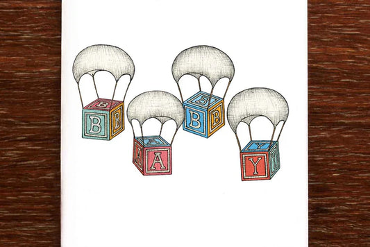 The Nonsense Maker - Greeting Card - Baby Parachutes