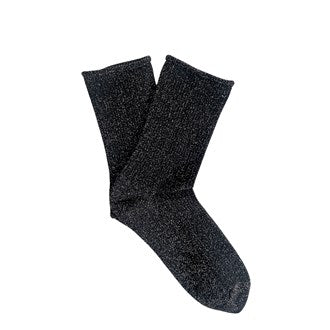 Klue - Glitter Lurex Socks - Black