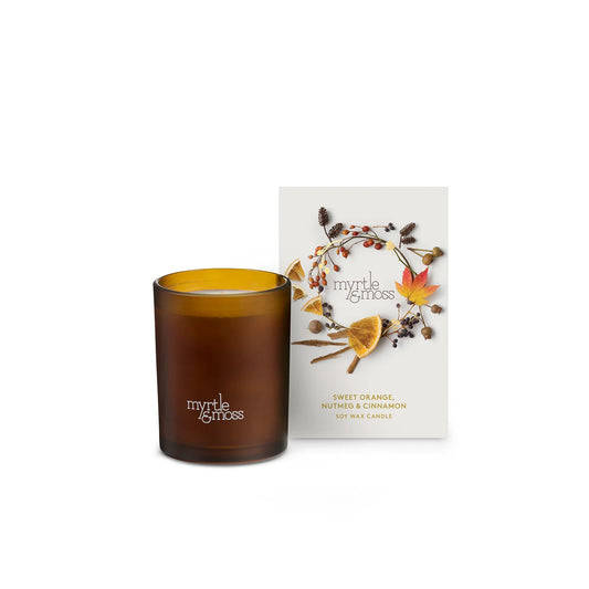Myrtle & Moss - Christmas Candle - Sweet Orange, Nutmeg & Cinnamon