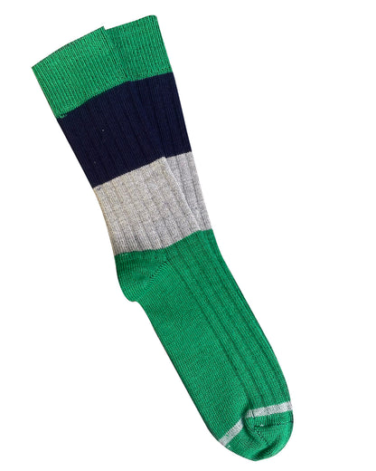 Tightology - Chunky Rib Merino Wool Socks - Lark Green - One Size