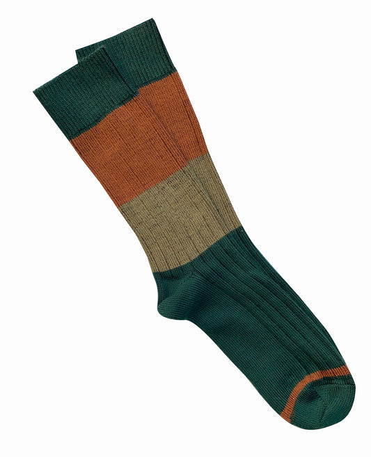 Tightology - Chunky Rib Merino Wool Socks - Green - One Size 2