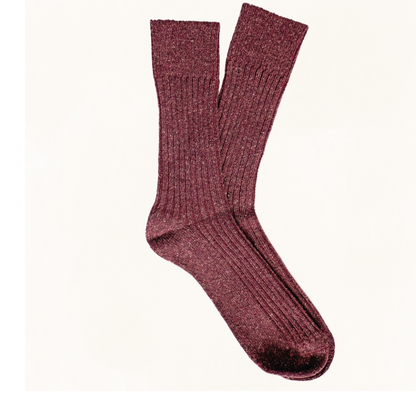 Klue - Socks - Wool & Silk - Burgundy