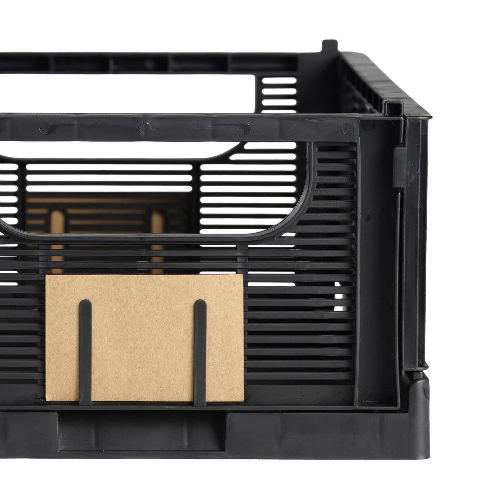 Designstuff - Linear Collapsible Crate - M - Black (set Of 2)