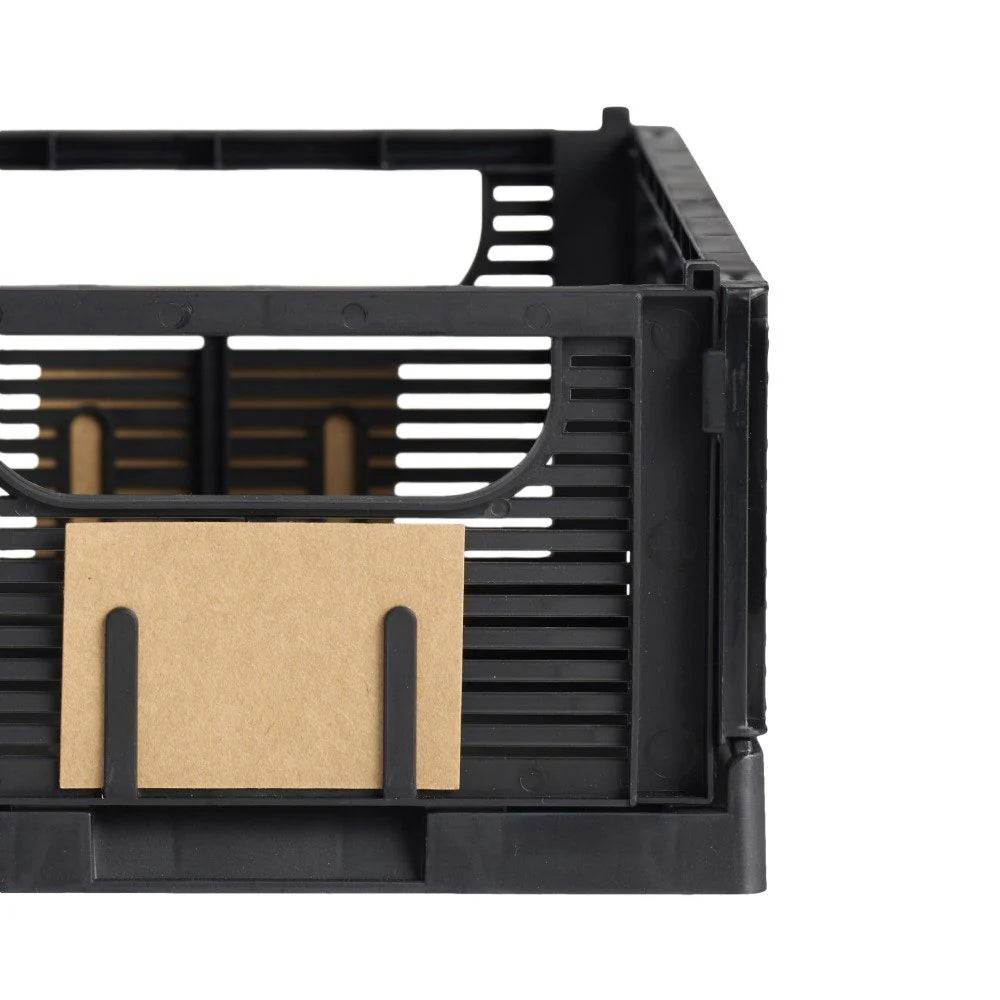 Designstuff - Linear Collapsible Crate - S - Black (set Of 2)