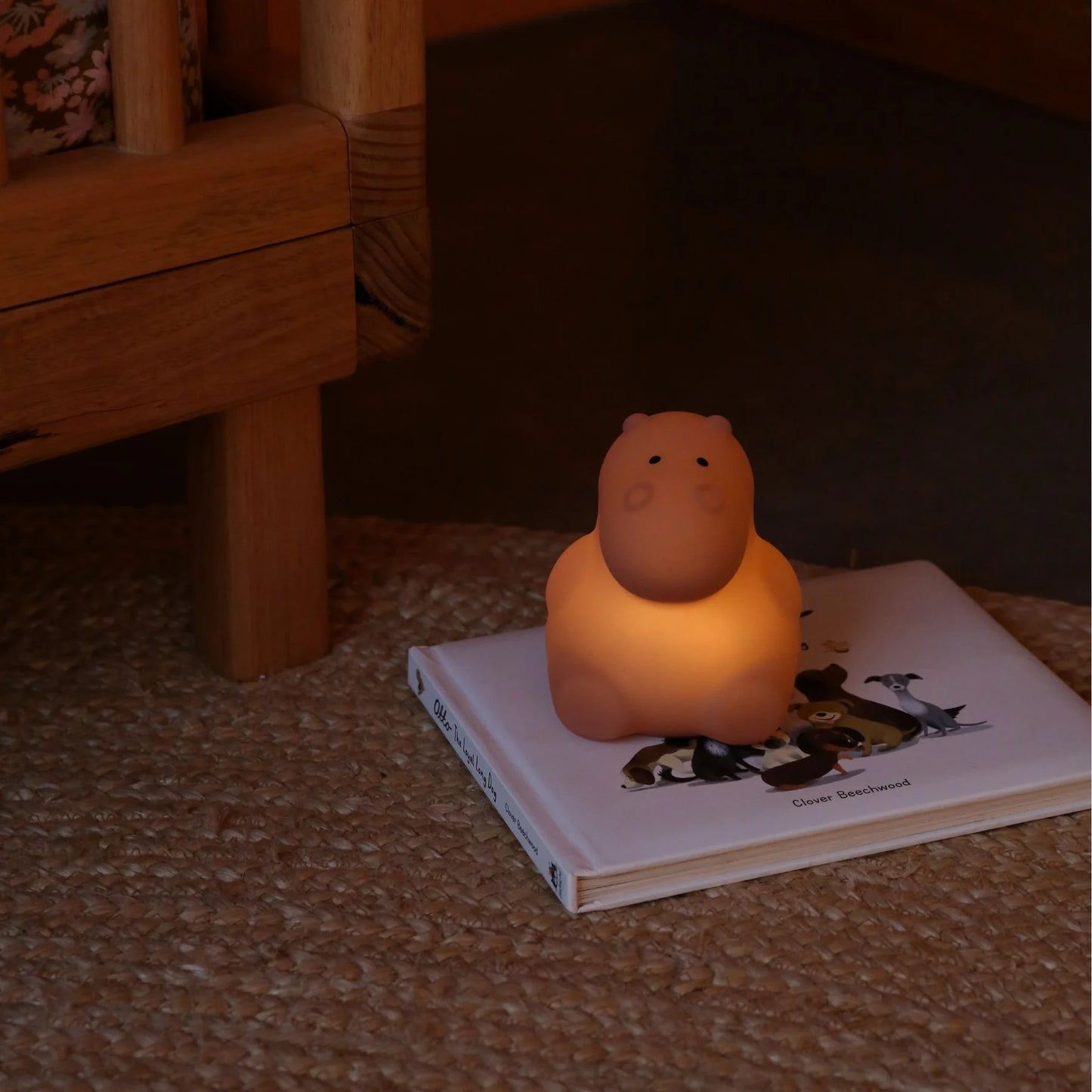 Designstuff - Little Hippo Night Lamp - Clay