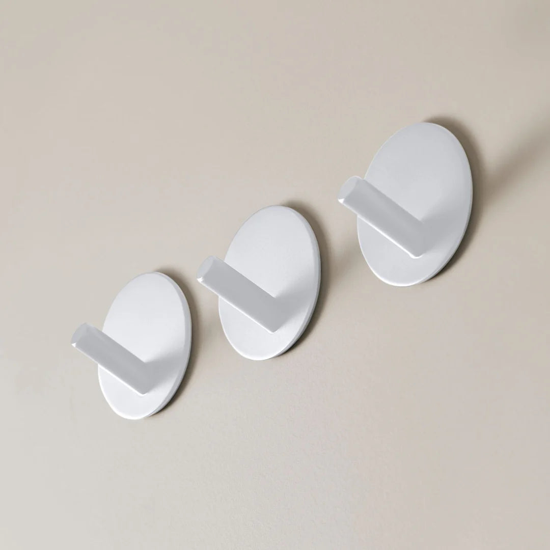 Designstuff - Hook - Self Adhesive - White - Set Of 3