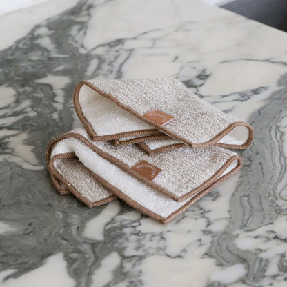 Designstuff - Dishcloth - Hemp Marle Scourer & Bamboo - Camel - (set Of 2)