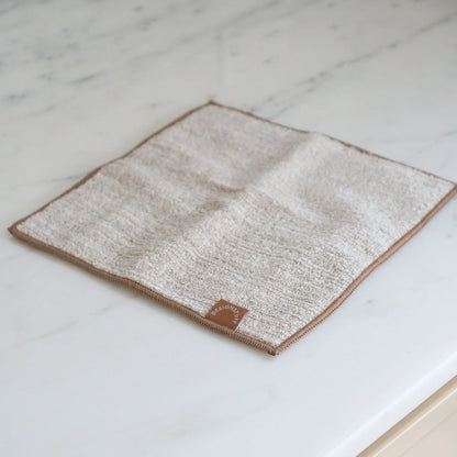 Designstuff - Dishcloth - Hemp Marle Scourer & Bamboo - Camel - (set Of 2)