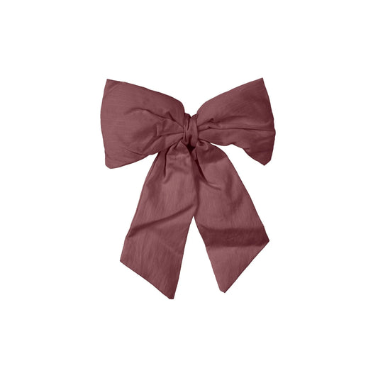 Designstuff - Luva Bow With Tree Clip- Small- H24cm - Burgundy