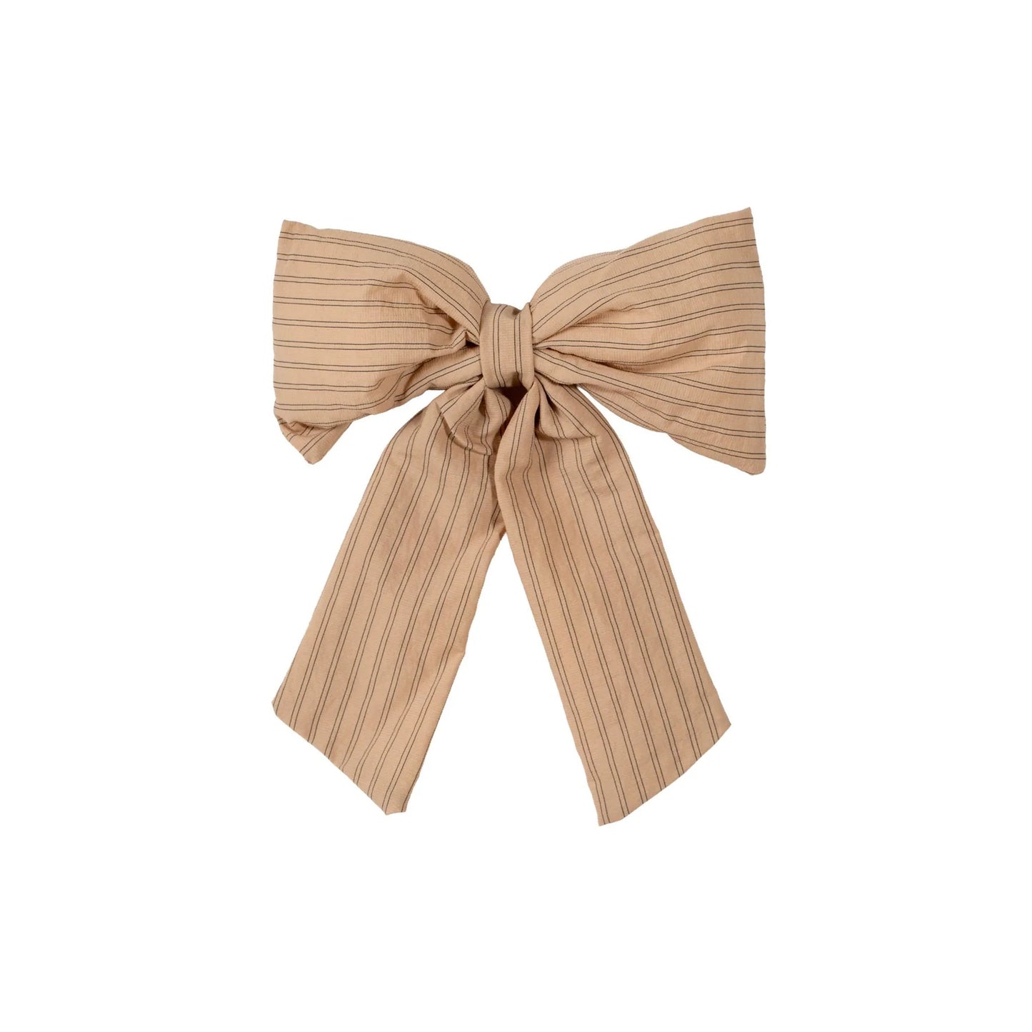 Designstuff - Luva Bow With Tree Clip- Small- H24cm - Sage/black Stripe