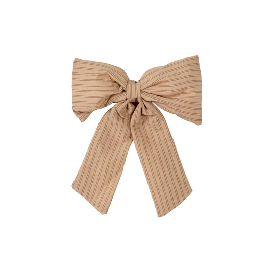 Designstuff - Luva Bow With Tree Clip- Small- H24cm - Sage/black Stripe