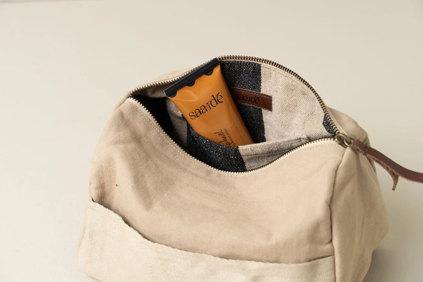 Saarde - Journey Toiletry Canvas Bag - Clay