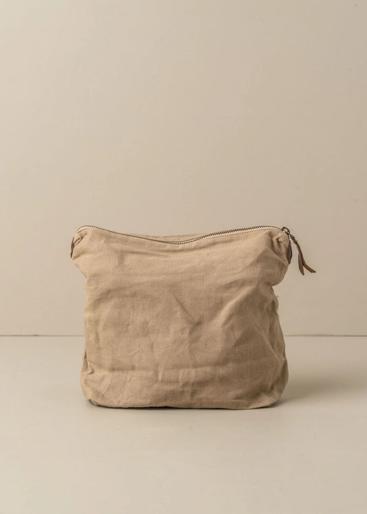 Saarde - Journey Makeup Canvas Bag - Clay