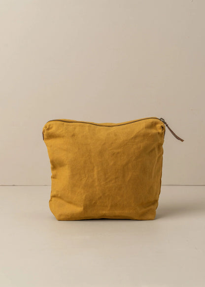 Saarde - Journey Makeup Canvas Bag - Mustard