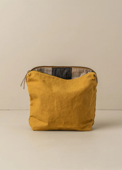 Saarde - Journey Makeup Canvas Bag - Mustard