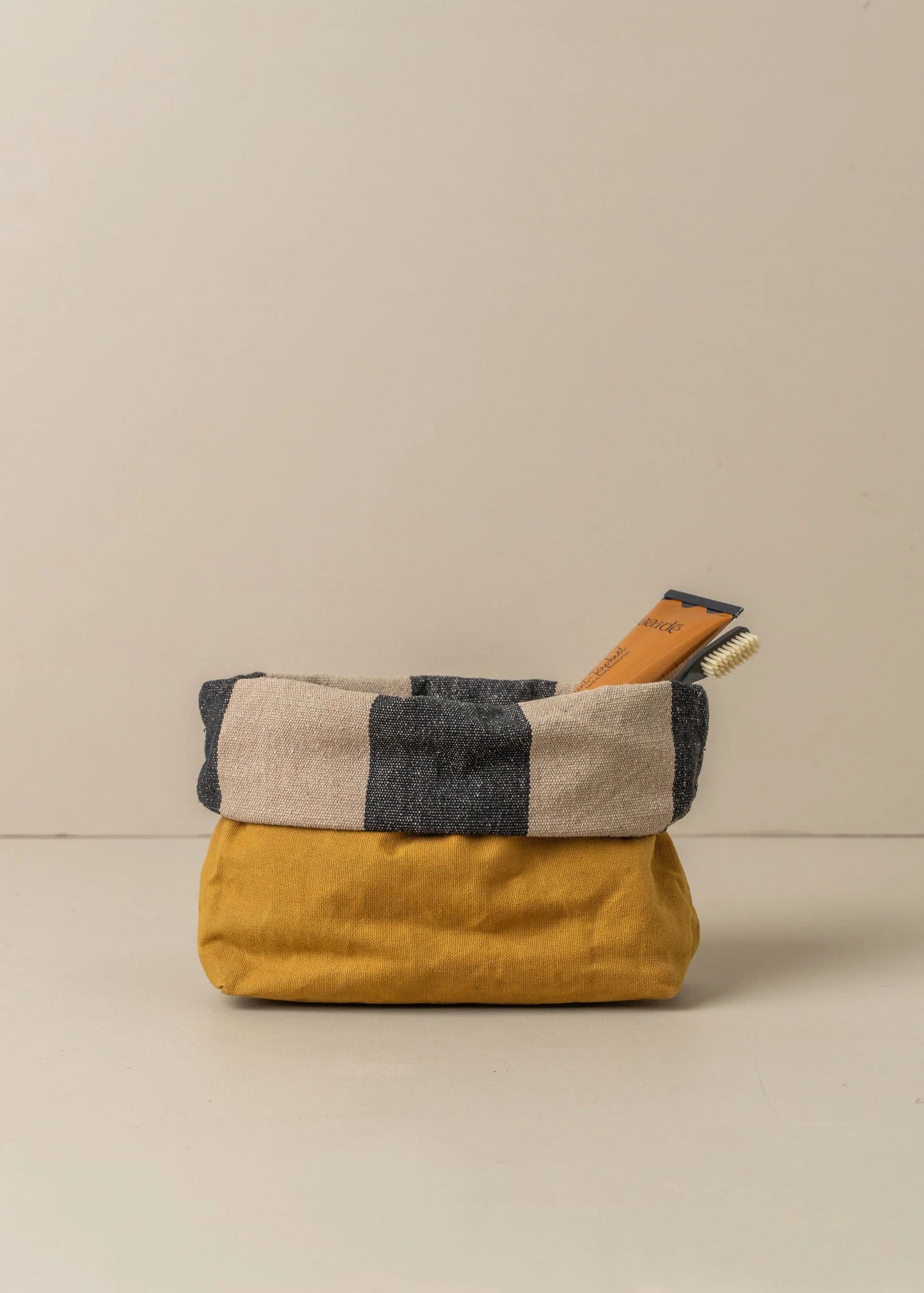 Saarde - Journey Makeup Canvas Bag - Mustard