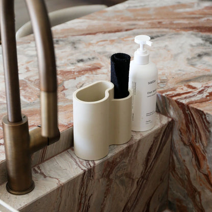 Designstuff - Store-all Cutlery Drainer / Holder - Sand