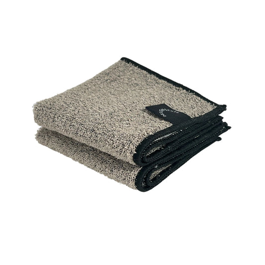 Designstuff - Dishcloth - Hemp Marle Scourer & Bamboo - Black - (set Of 2)