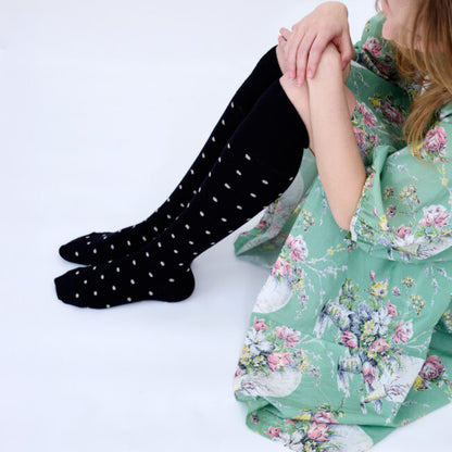 Tightology - Merino Wool Socks - Dotty - Black - One Size