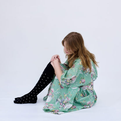 Tightology - Merino Wool Socks - Dotty - Black - One Size