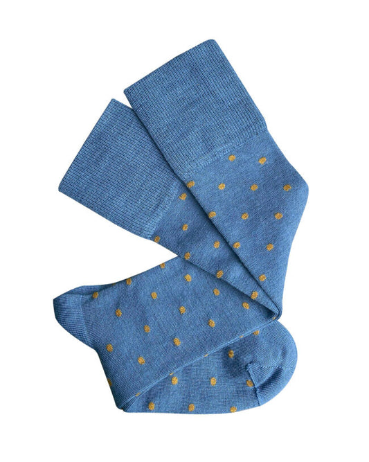 Tightology - Merino Wool Socks - Dotty - Blue - One Size
