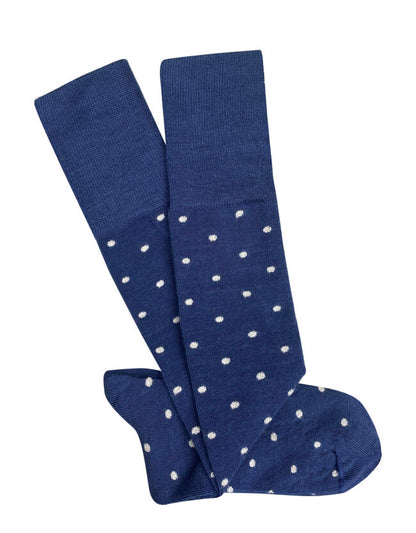 Tightology - Merino Wool Socks - Dotty - Navy - One Size